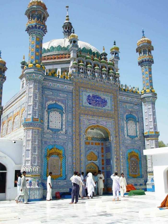 Shrine of Shah Abdul Latif Bhittai at Bhit Shah, Sindh